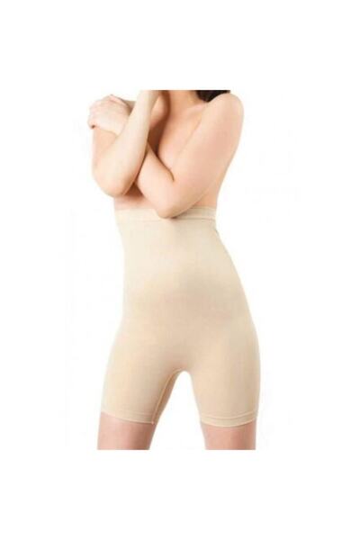 Elite Life Women's Corset with Large Size Legs - Skin Color