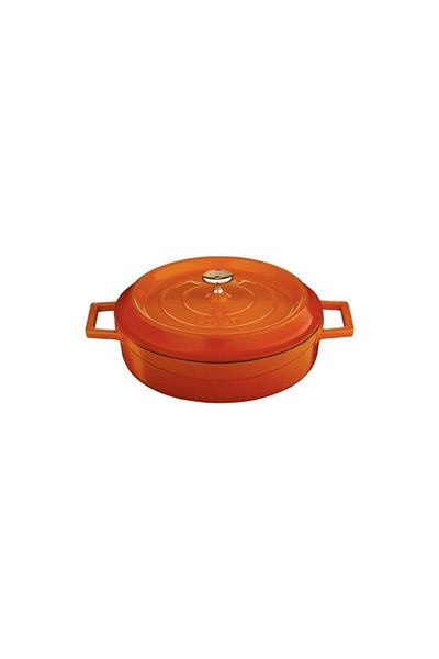 Lava Multi-Purpose Spread Cast Pot Folk Diameter 24 Orange