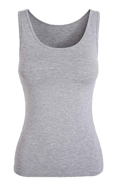 Tutku Women's Underwear Ribbed Wide Strap Undershirt 3 Pack