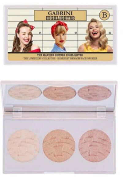 Gabrini 3'lü Aydınlatıcı Paleti Highlighter B