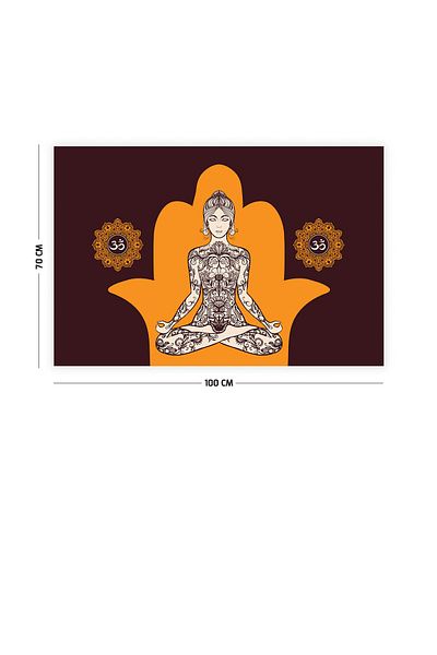 Vagonik Стенен килим Yoga Lotus 70x100 см