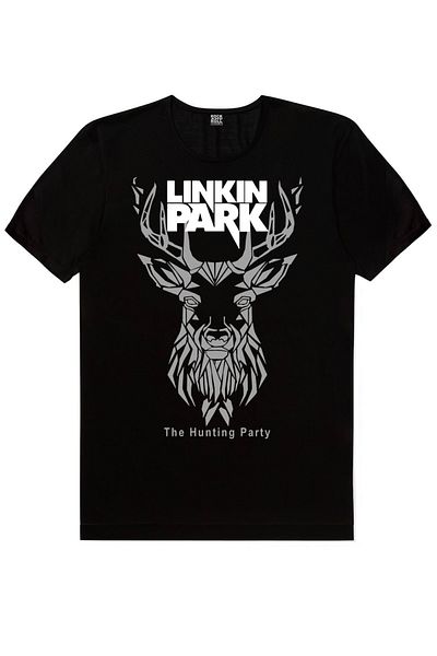 ROCKANDROLL Ανδρικό μπλουζάκι μαύρο γεωμετρικό ελάφι, Dry Hand Eco Package 2