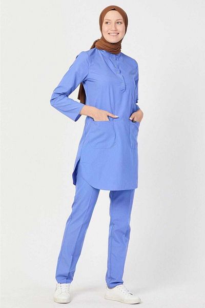 Owlet Medikal Set uniformă hijab din Lycra Sky Blue