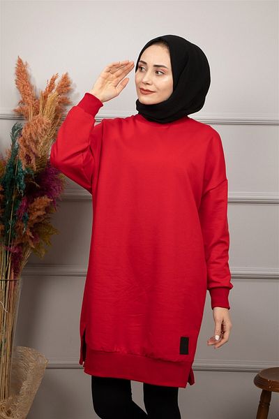 SOUL BY LOREEN FASHİON Soul Women's Red Long Tunic 30644