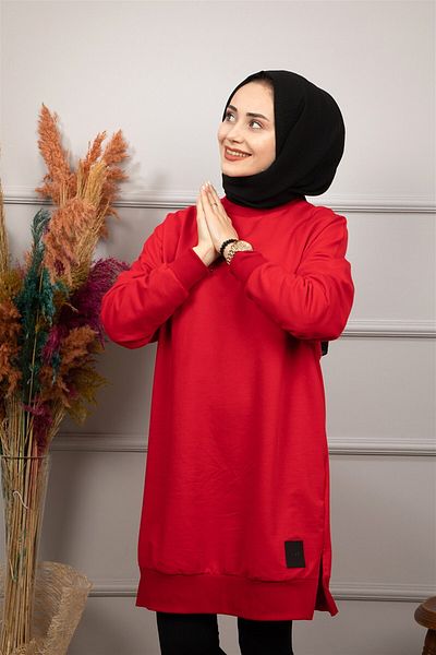 SOUL BY LOREEN FASHİON Soul Women's Red Long Tunic 30644