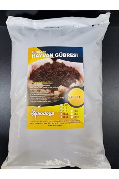 Doğalsan Tarım Hayvan Gübresi 20 Lt Yanmış Elenmiş Ahır Gübresi Büyükbaş Hayv...
