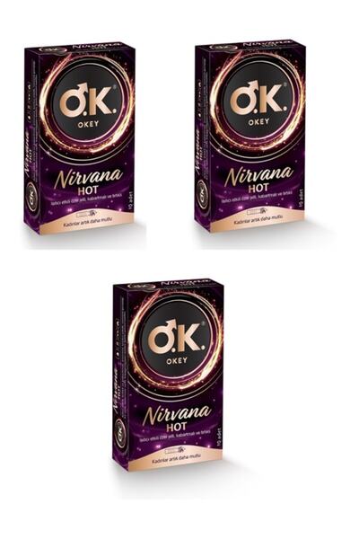 Okey Nirvana Hot Isıtıcı Etkili Özel Jelli 10x3 Kutu