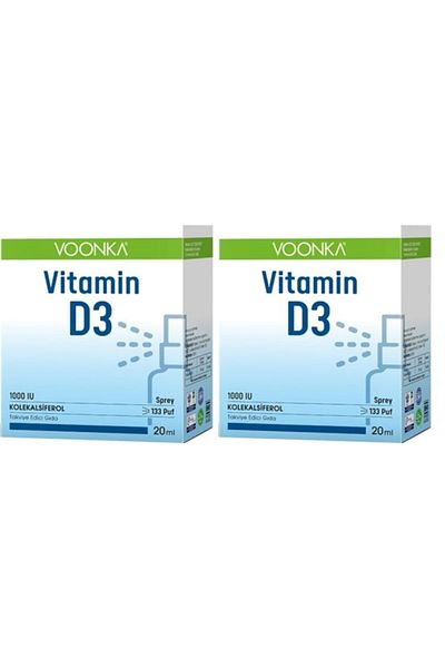 Voonka Vitamin D3 1000 Iu 20 Ml-D3 Support*2 Pieces