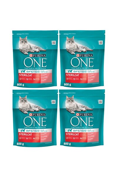 Purina Somonlu Kısırlaştırılmış Yetişkin Kedi Maması 4 X 800 G