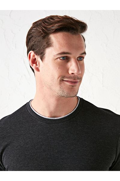 LC Waikiki Men's Anthracite Long Sleeve Undershirt