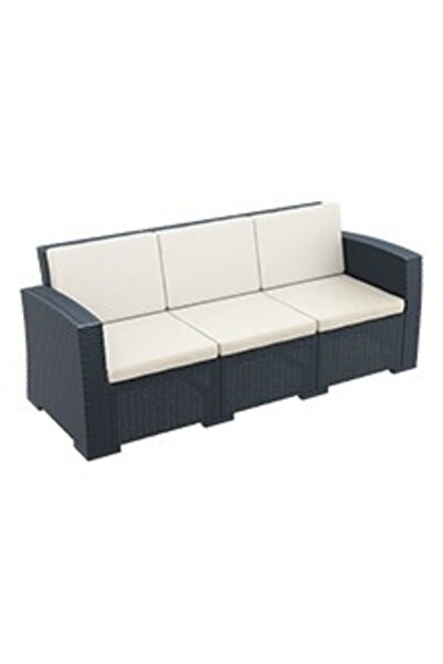 Siesta Gri Üçlü Koltuk