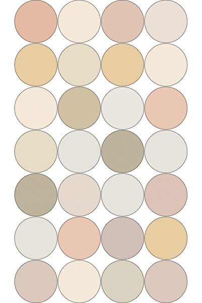 TELLGRAF Round Sticker in Orange Shades