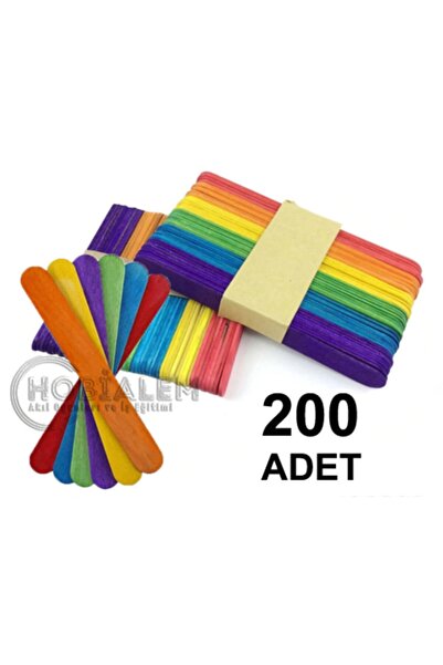 Hobialem 200 Pieces, Colorful Tongue Stick, Ice Cream Stick, Doctor Stick