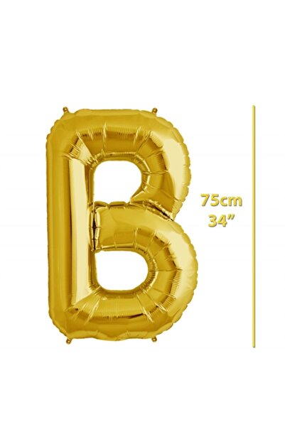 ikm balon بالون حروف فويل متوسط الحجم 75 سم ذهبي ب