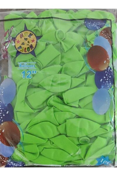 HBK Light Green Decoration Balloon 100 Pieces