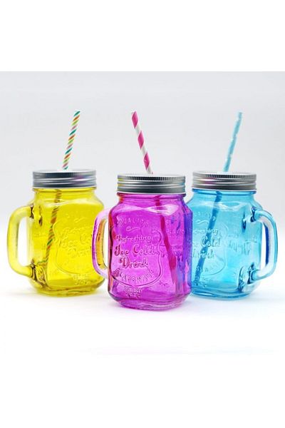 Otantik Straw Jar Mug Cup
