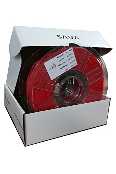 SAVA -extra Flex( Tpu 75a ) Esnek Filament / Kırmızı