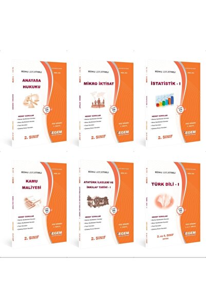 Egem Eğitim Yayınları (aöf) Iktisat 2.sınıf 3.dönem Modüller Set (güz)