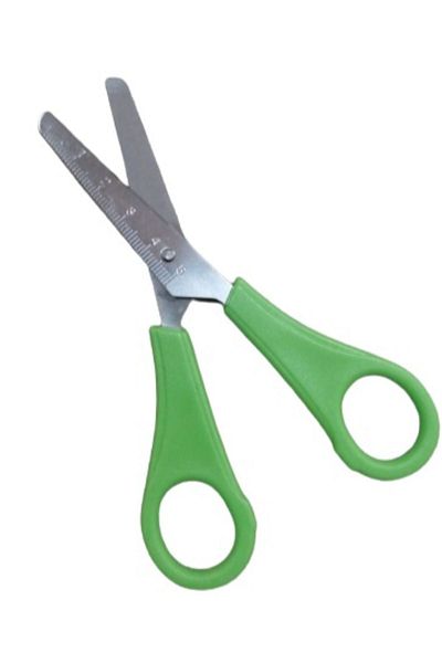 TGB Children's Scissors 12 Cm Green with Ruler
