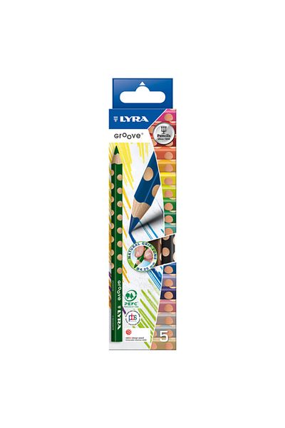 LYRA أخدود 5 ألوان طلاء جاف