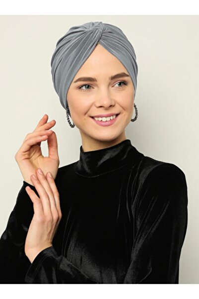 Mervin Şal Dolama Bone - Gri - 25 -