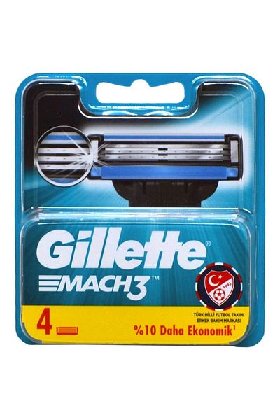 Gillette Mach3 Replacement Shaving Blade Set of 4