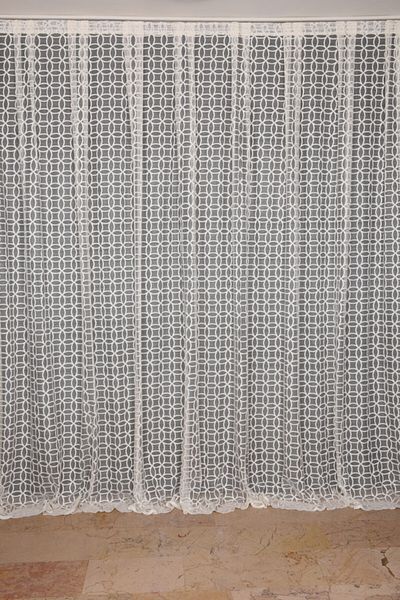 AKÇA TEKSTİL Cream Color Single Wing Sewn Pleated Background Curtain with Ring 300*260 Cm