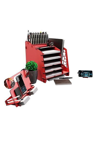 KUK Design Voronoixl Office Desktop Organizer Set A4 Document Shelf