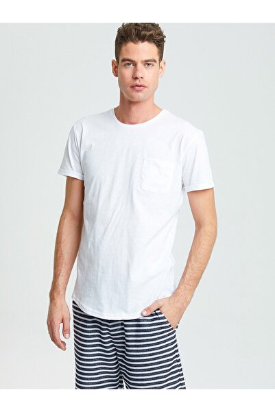 Ltb Men's WHITE T-SHIRT 012198412461430000