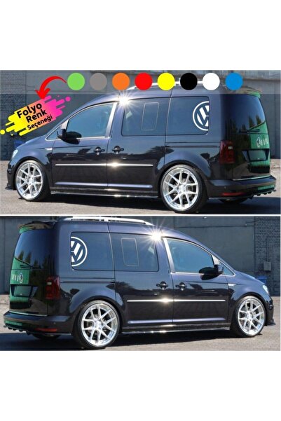 Carmind Volkswagen Half Logo Side Window Sticker (2 Pieces) 50 Cm