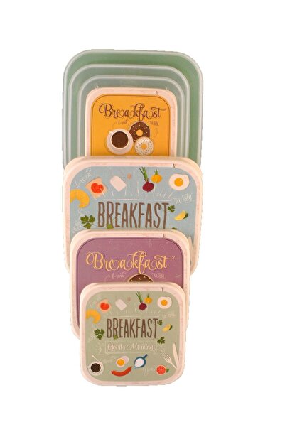 HOBBY LİFE 4-Piece Square Funbox Storage Container