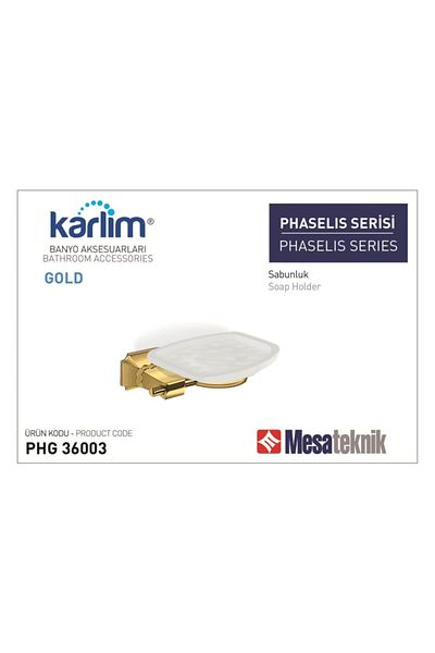 Mesateknik طبق صابون ذهبي من سلسلة ميسا كارليم Phaselis (ذهبي) (phg36003)