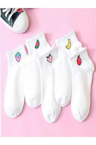 BGK 5 Pack College Booties με σχέδια, εξαιρετικά άνετες γυναικείες κάλτσες