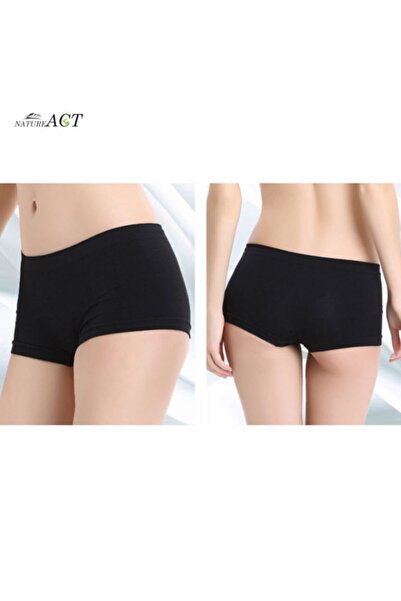 NORMBODY Kadın Boxer Dikişsiz, Iz Yapmaz Siyah