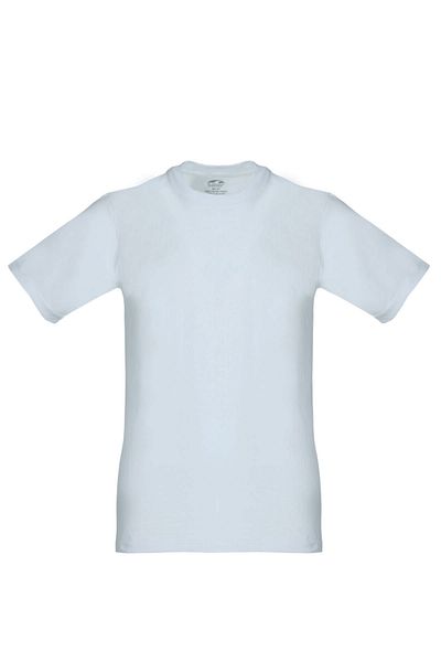 Şahin Tricou pentru bărbați, 6 piese, alb, cu mânecă scurtă, guler închis, 100% bumbac Shn10050