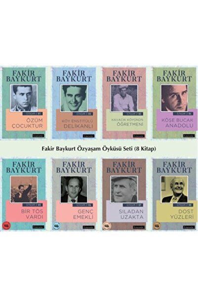 Literatür Yayıncılık Fakir Baykurt Özyaşam Öyküsü Seti-8 Kitap Takım