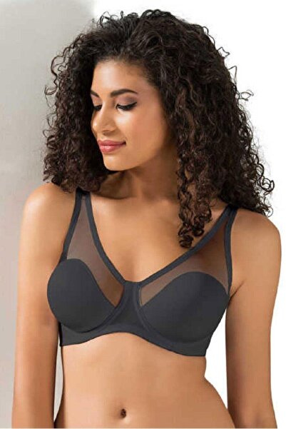 Le Jardin Sutien negru 9200 Linda Tulle Gatherer pentru femei, sutien cu cupă...