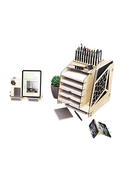 KUK Design Voronoixl Office Desktop Organizer Set A4 Document Shelf - 7 Colors