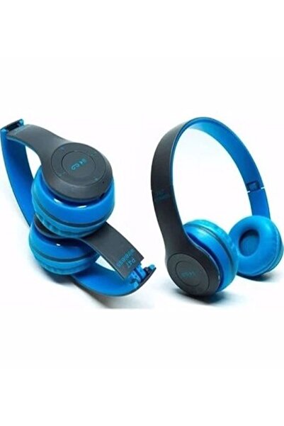 Genel Markalar P47 Katlanabilir Bluetooth Kablosuz Kulaklık - Mavi