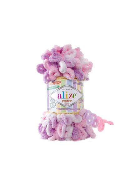 Alize Puffy Color Hand Knitting Thread (Pack of 5) 6051