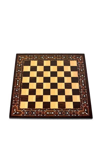 Star Oyun Walnut Chess Pad Small Size