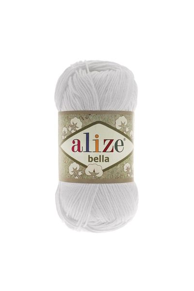 Alize Συσκευασία με 5 κλωστές Bella Hand Knitting - 55-Λευκό