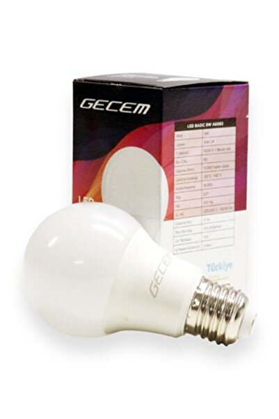 Genel Markalar Gecem Led Ampul 9w %85 Enerji Tasarruf - Beyaz Işık