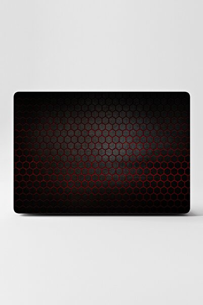 TUGİBU Laptop Sticker Kırmızı Balpeteği Kaplama