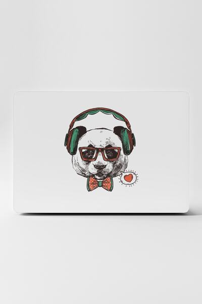 TUGİBU Laptop Sticker Skin Notebook Macbook White Panda