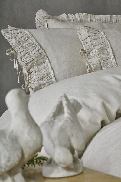 Ecocotton طقم غطاء لحاف كتان مزدوج بيج ميراندا 200X220