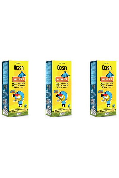 Ocean Ocean Multi Honey Orange Fish Oil Syrup 150 ml Pack of 3