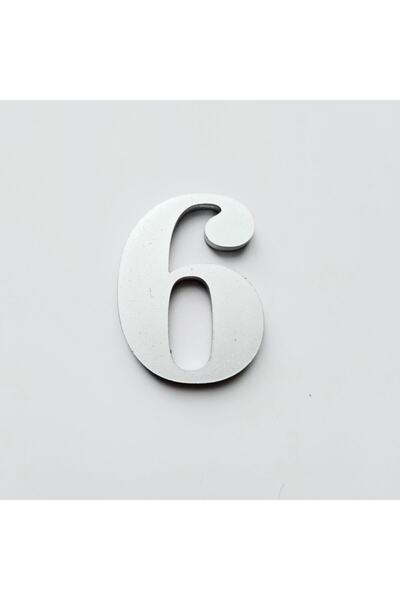 5 c No=6 Yapışkanlı Metalik Gri 5 cm