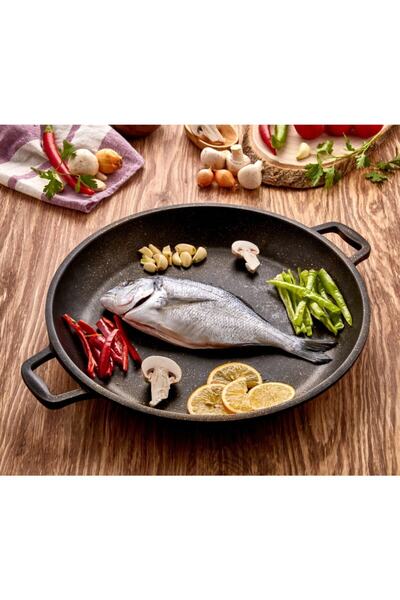 Cosiness مقلاة جرانيت حديد زهر مقاس 36 سم