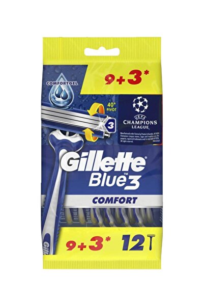 Gillette ماكينة حلاقة بلو 3 كومفورت 9+3 حقيبة